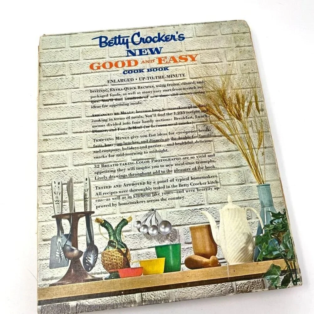 Vintage Betty Crocker Good And Easy Cookbook 1st Edition As Is